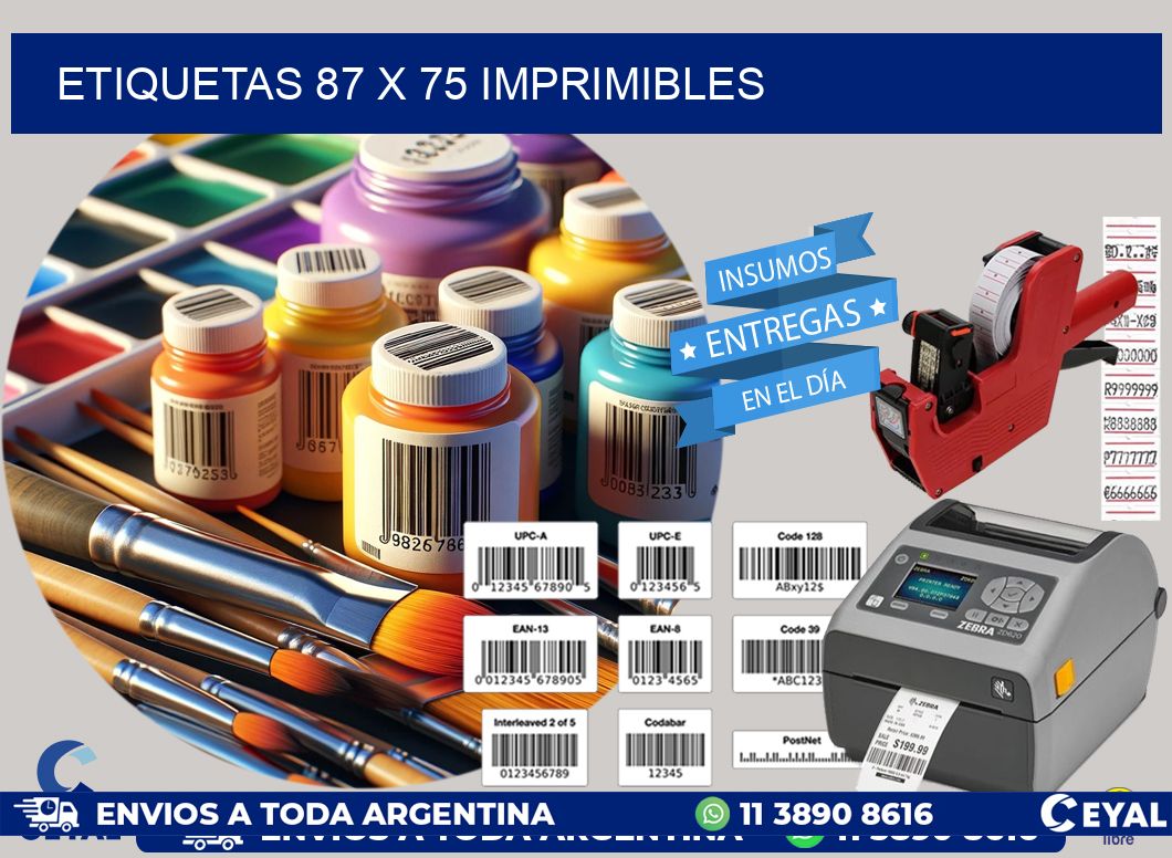 ETIQUETAS 87 x 75 IMPRIMIBLES