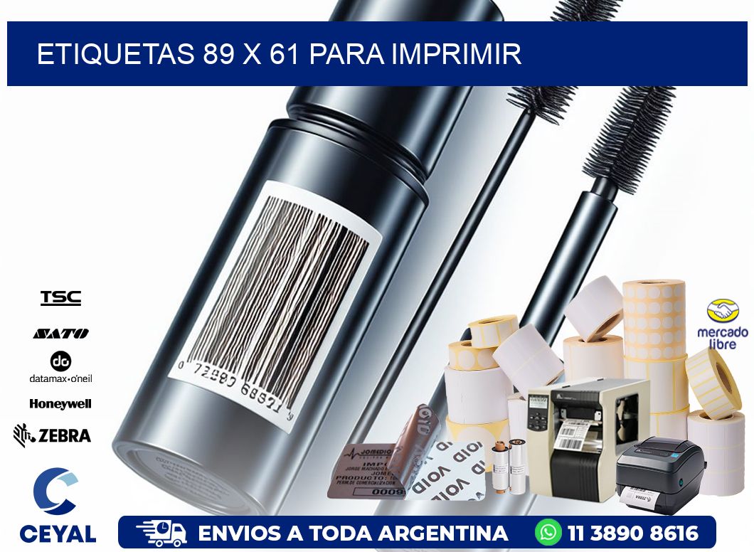 ETIQUETAS 89 x 61 PARA IMPRIMIR