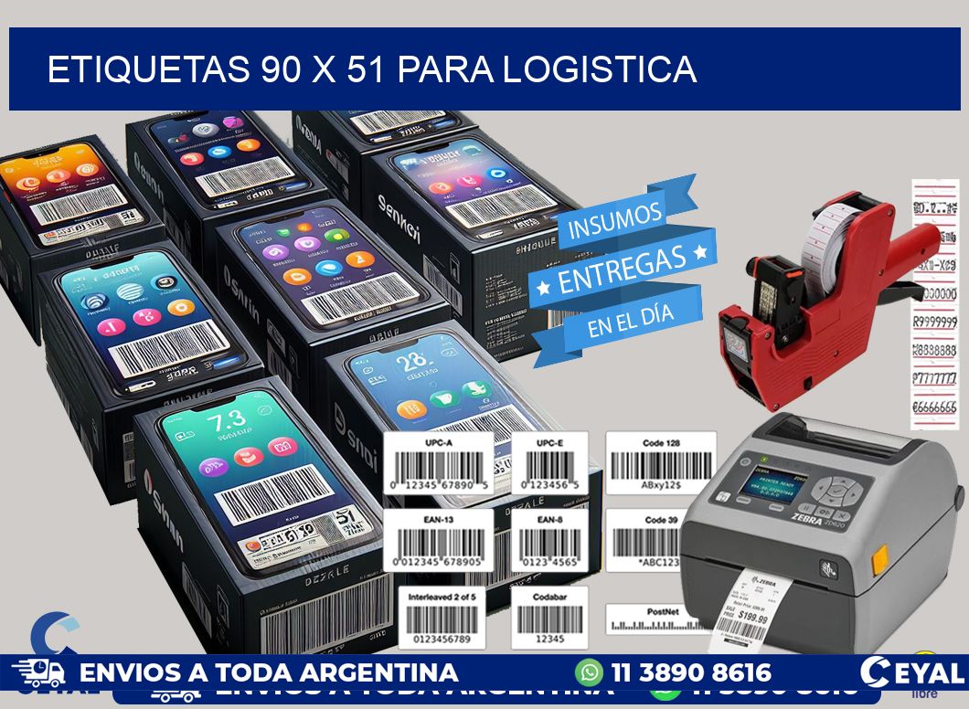 ETIQUETAS 90 x 51 PARA LOGISTICA
