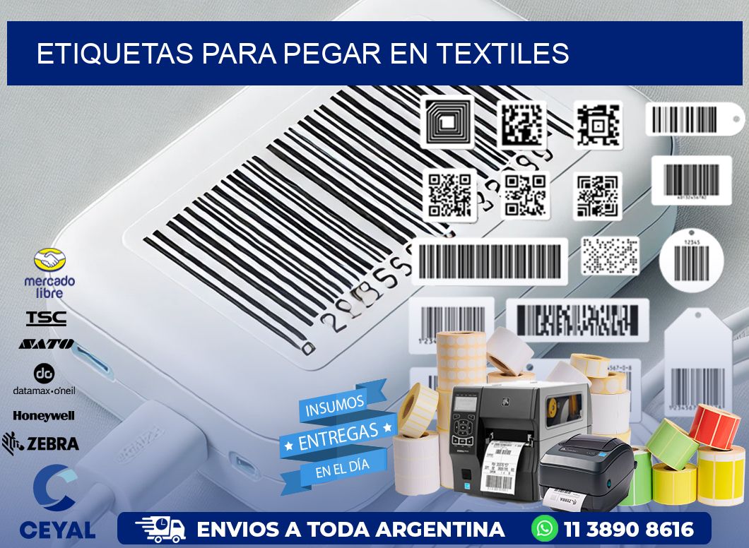 ETIQUETAS PARA PEGAR EN TEXTILES