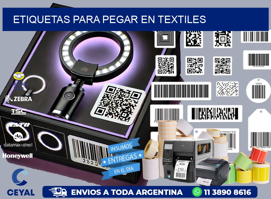 ETIQUETAS PARA PEGAR EN TEXTILES