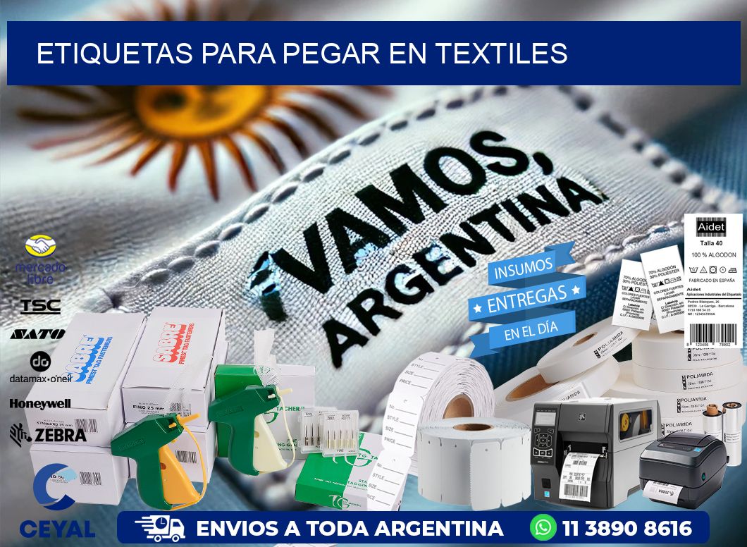 ETIQUETAS PARA PEGAR EN TEXTILES