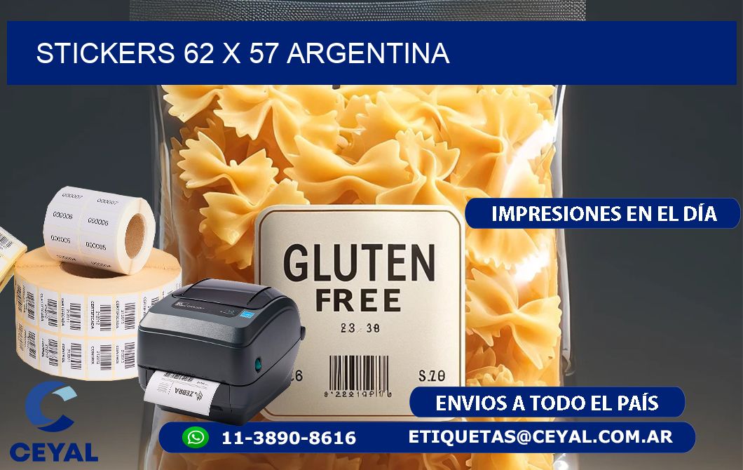 STICKERS 62 x 57 ARGENTINA