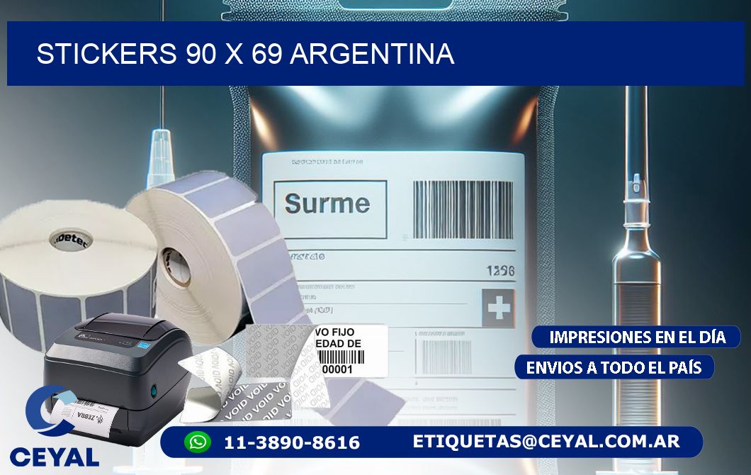 STICKERS 90 x 69 ARGENTINA