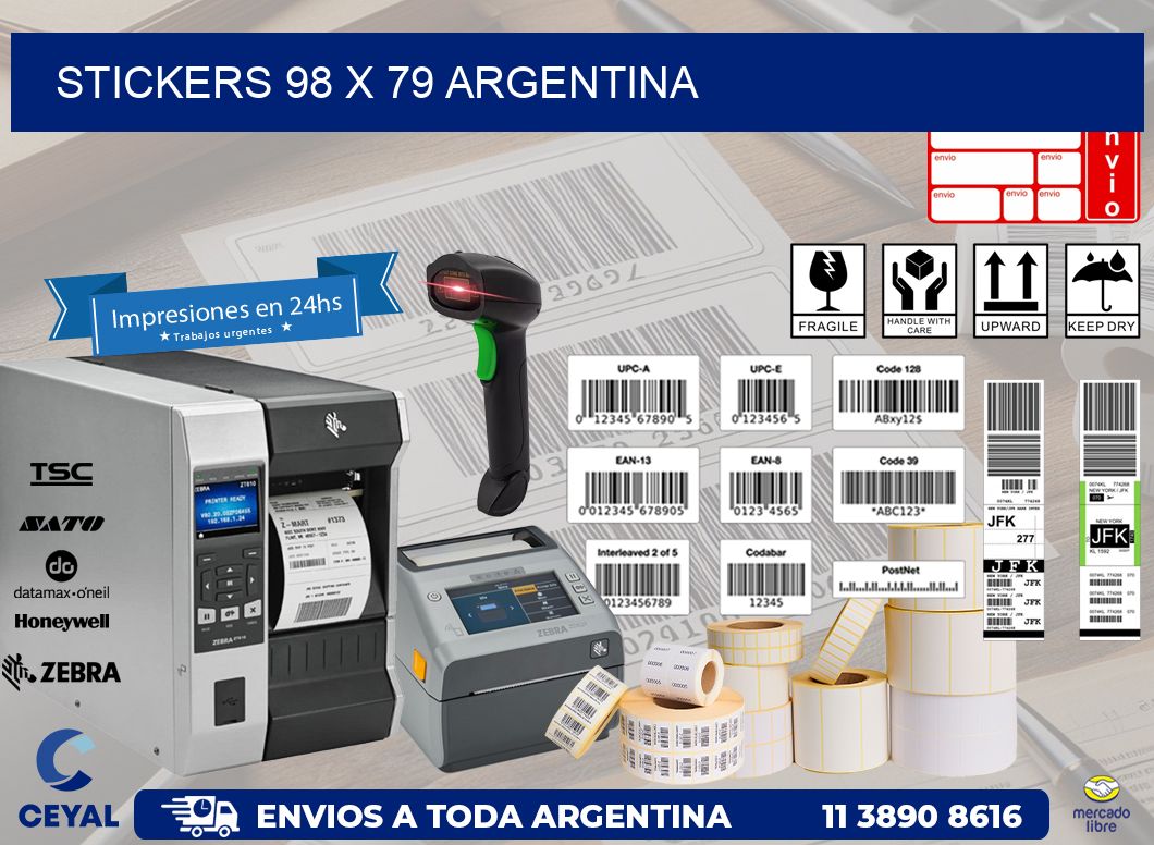 STICKERS 98 x 79 ARGENTINA