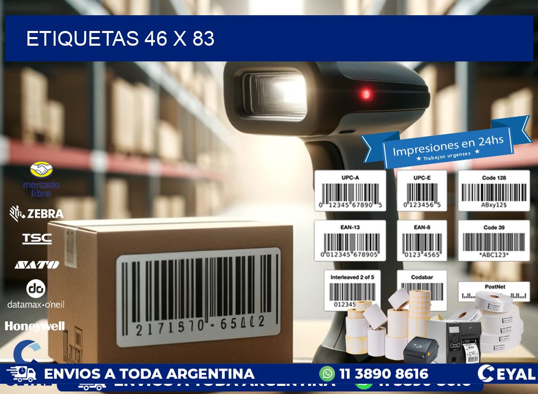 etiquetas 46 x 83