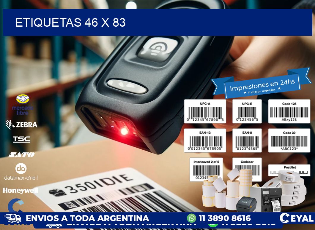 etiquetas 46 x 83