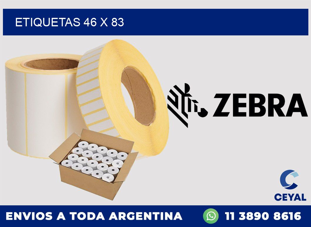etiquetas 46 x 83