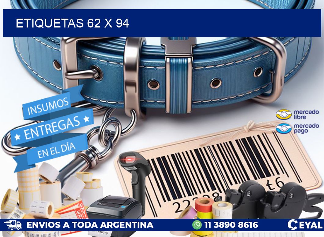 etiquetas 62 x 94