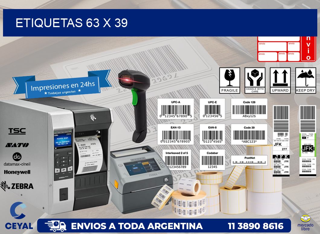 etiquetas 63 x 39