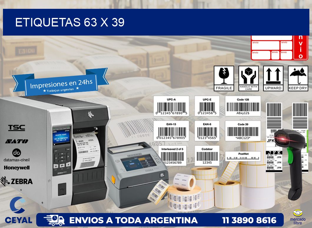 etiquetas 63 x 39