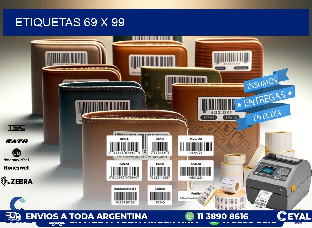 etiquetas 69 x 99