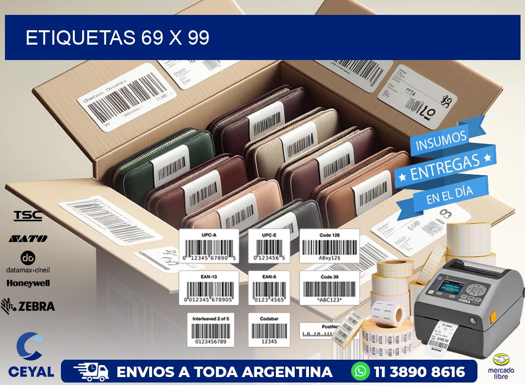 etiquetas 69 x 99