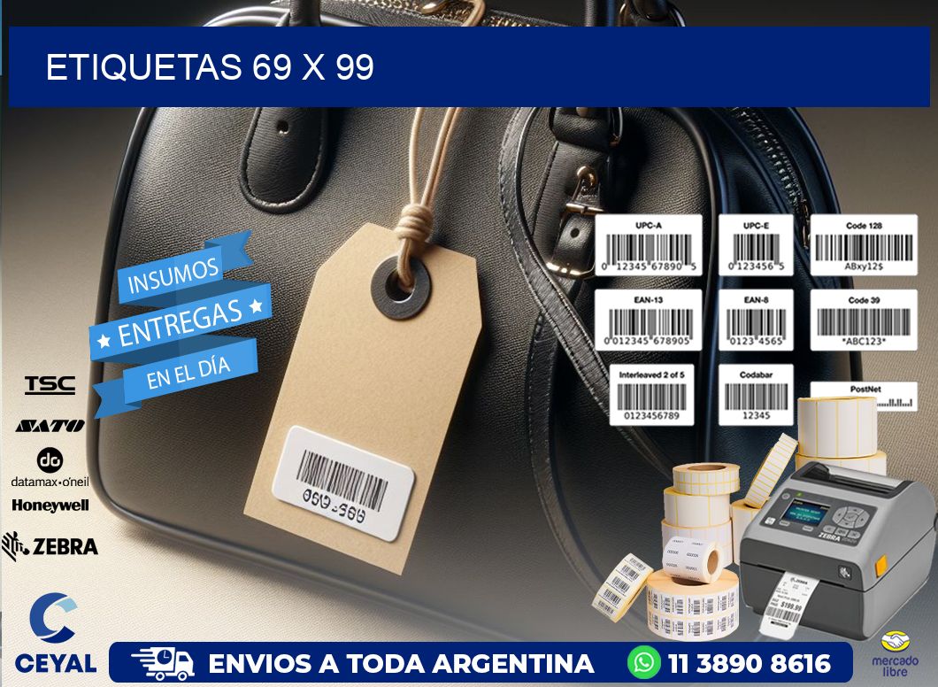 etiquetas 69 x 99