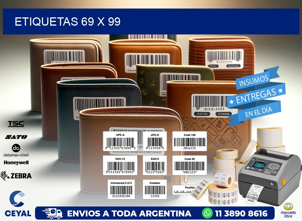 etiquetas 69 x 99