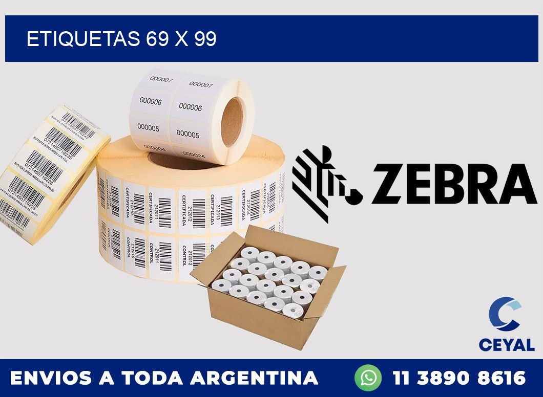 etiquetas 69 x 99