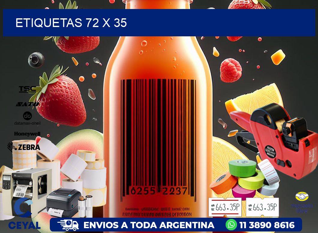 etiquetas 72 x 35