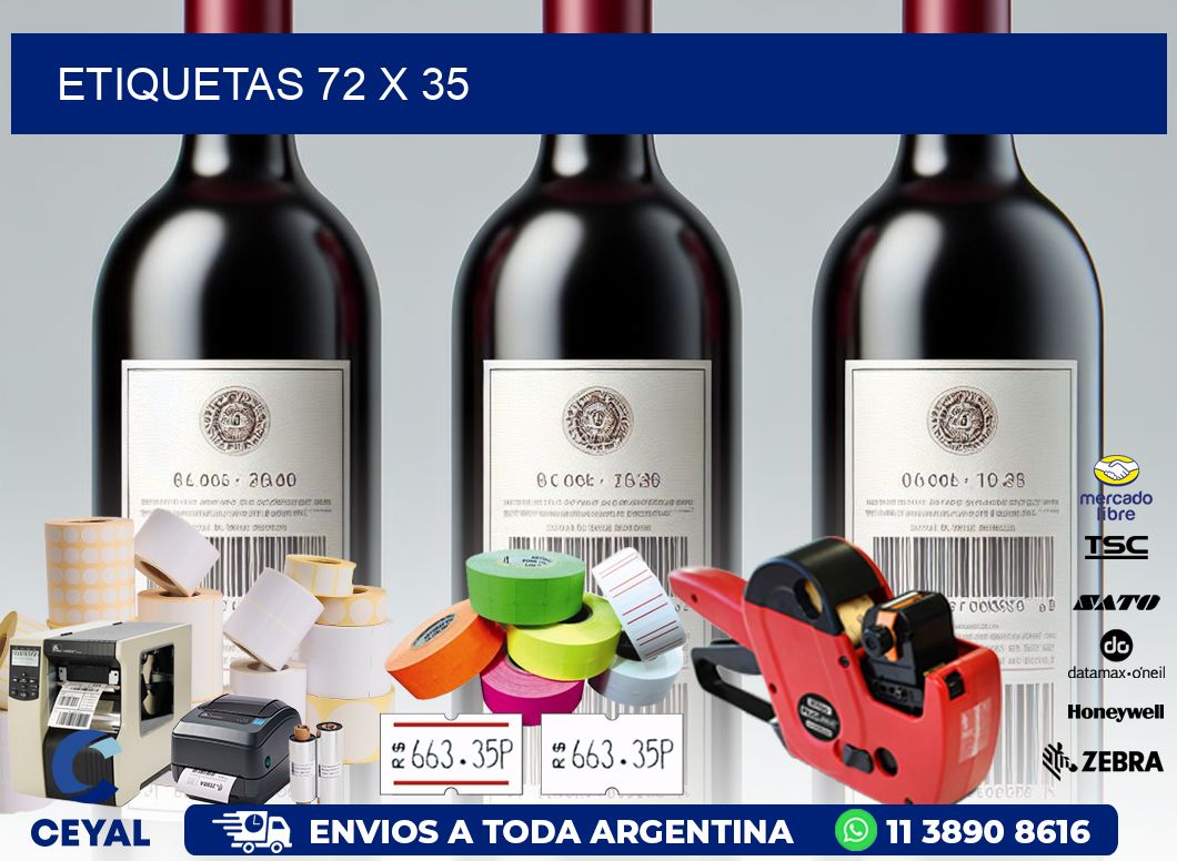 etiquetas 72 x 35