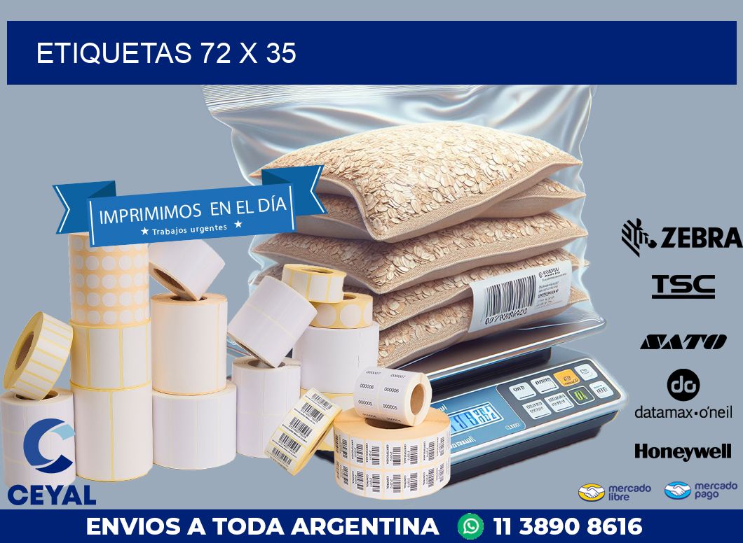 etiquetas 72 x 35