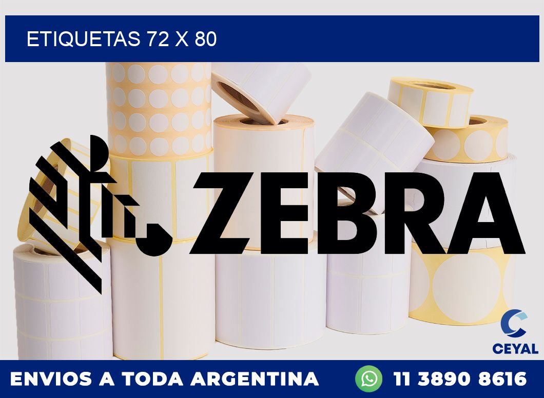 etiquetas 72 x 80