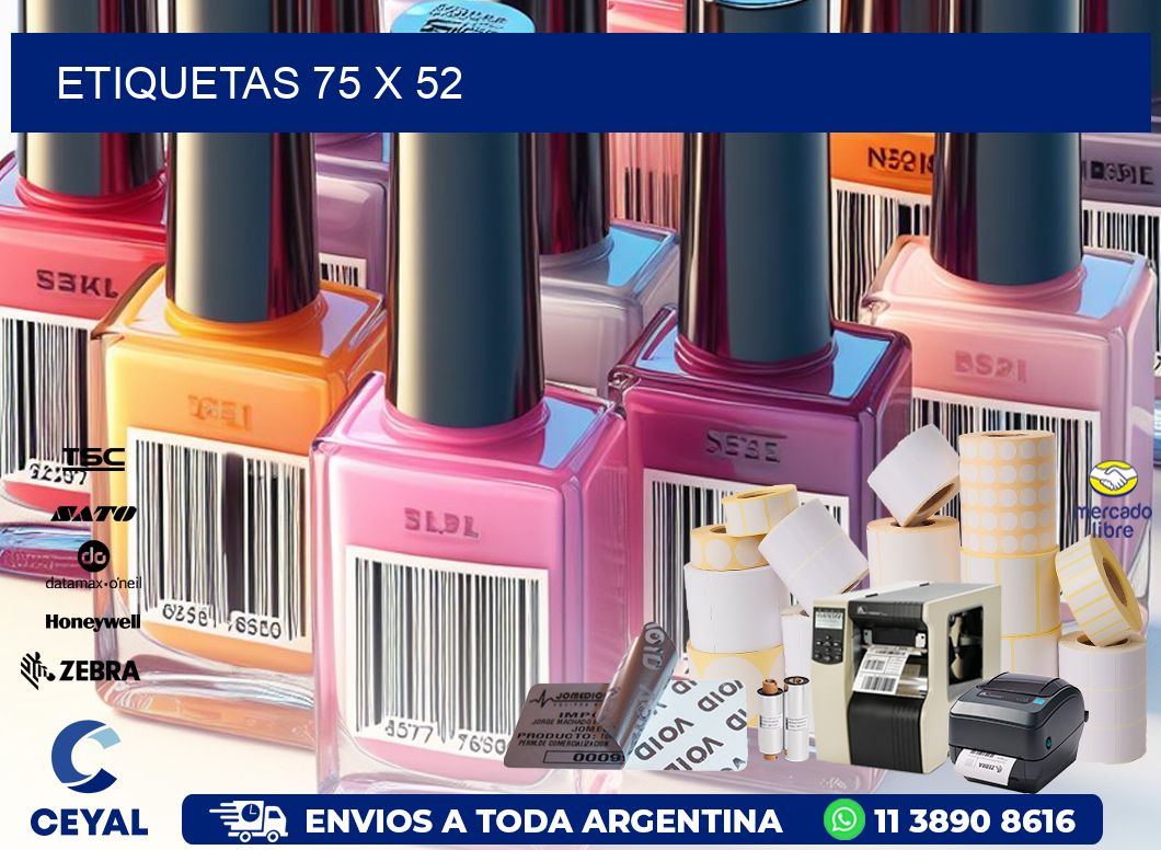 etiquetas 75 x 52