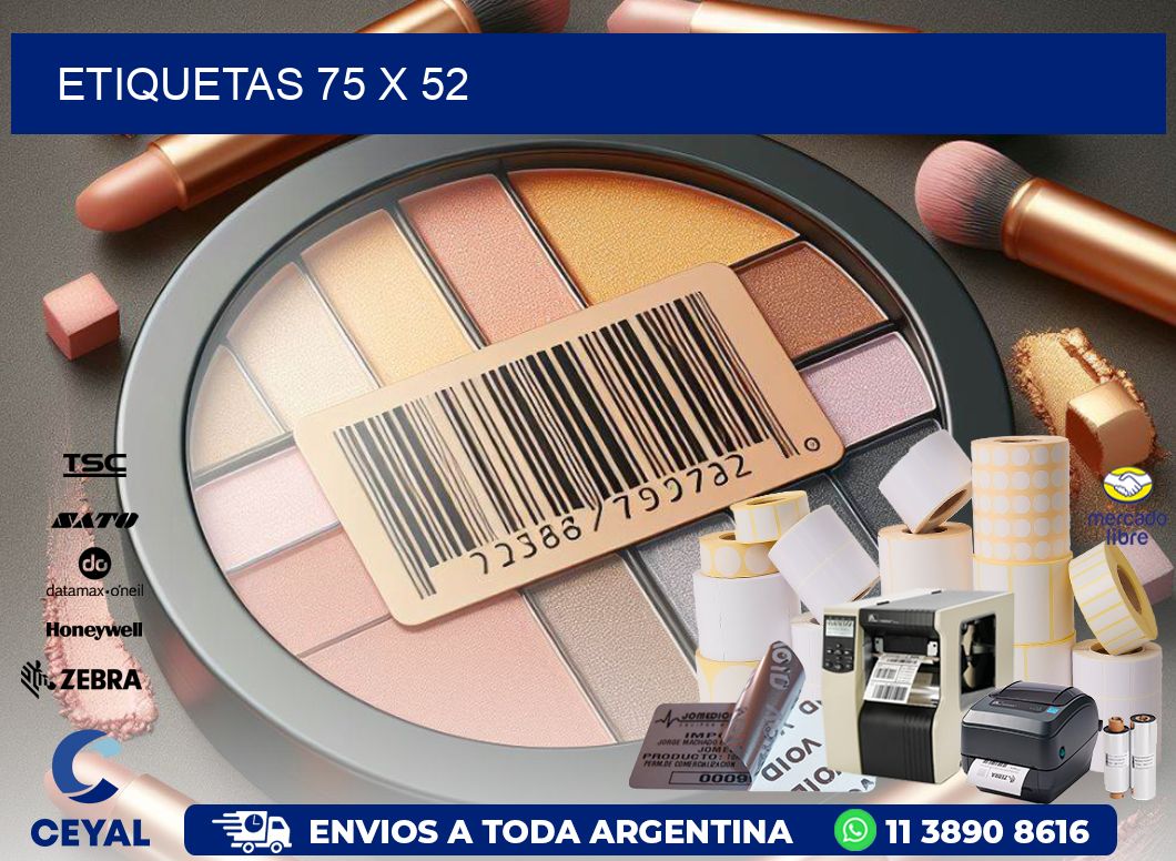 etiquetas 75 x 52