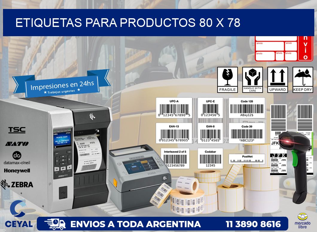 etiquetas para productos 80 x 78