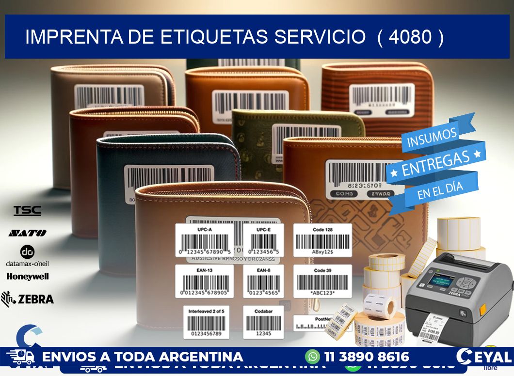 imprenta de etiquetas servicio  ( 4080 )