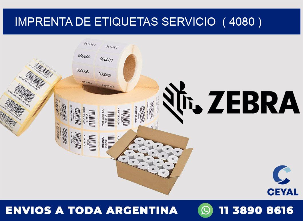 imprenta de etiquetas servicio  ( 4080 )