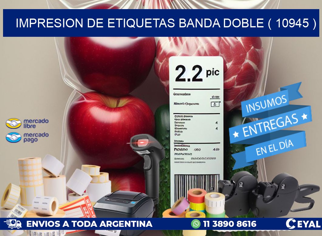 impresion de etiquetas banda doble ( 10945 )