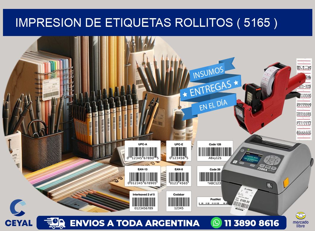 impresion de etiquetas rollitos ( 5165 )