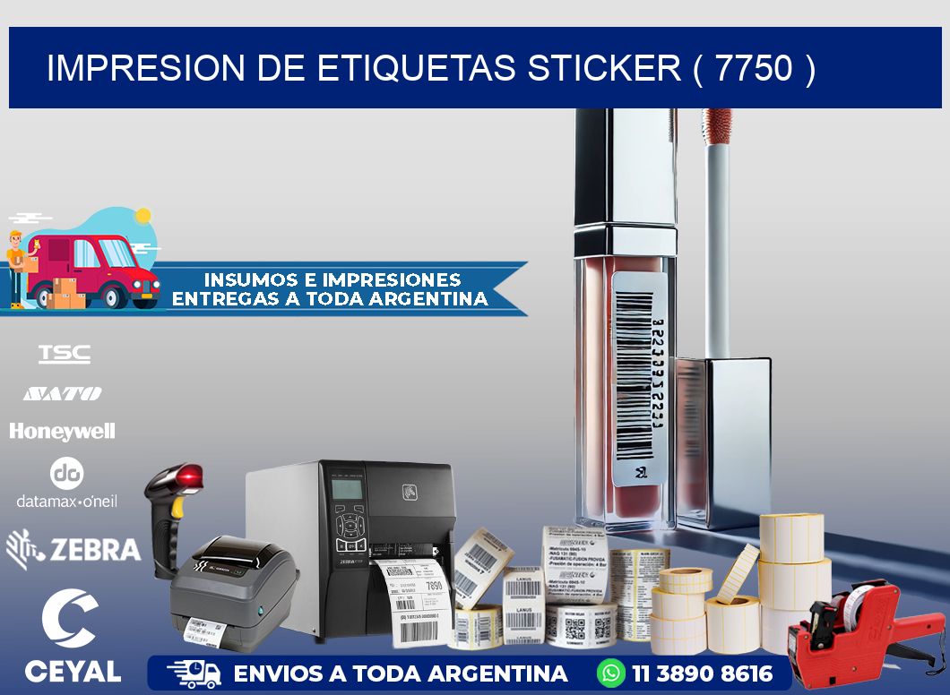 impresion de etiquetas sticker ( 7750 )