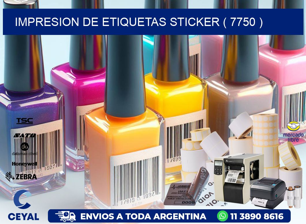 impresion de etiquetas sticker ( 7750 )