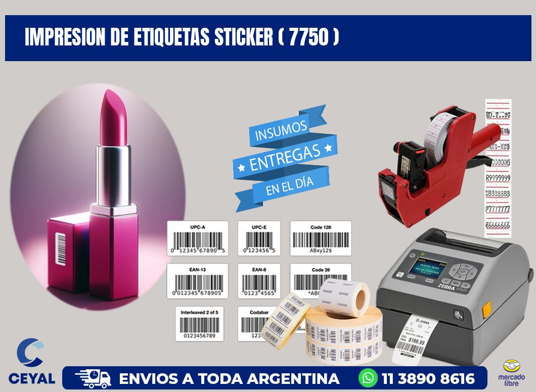impresion de etiquetas sticker ( 7750 )