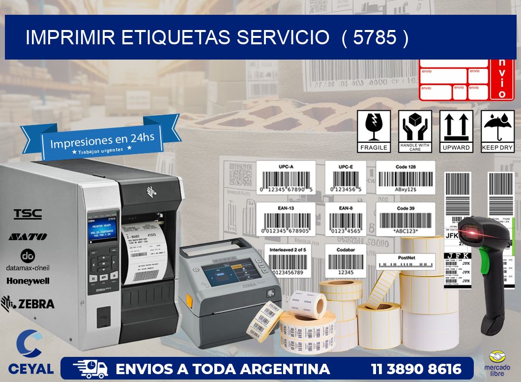 imprimir etiquetas servicio  ( 5785 )