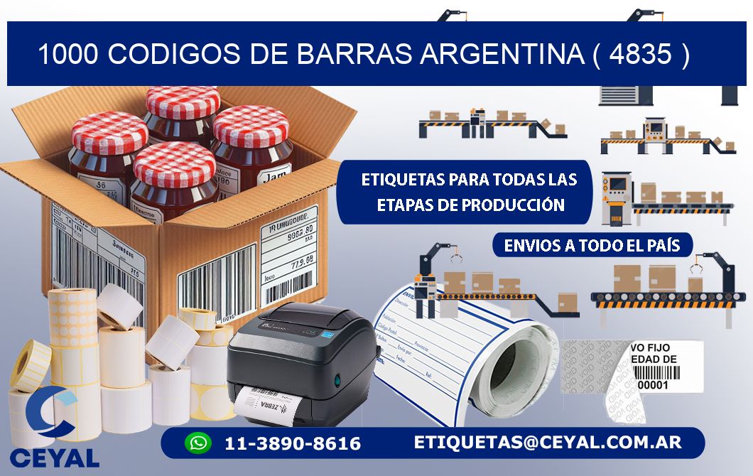 1000 codigos de barras argentina ( 4835 )