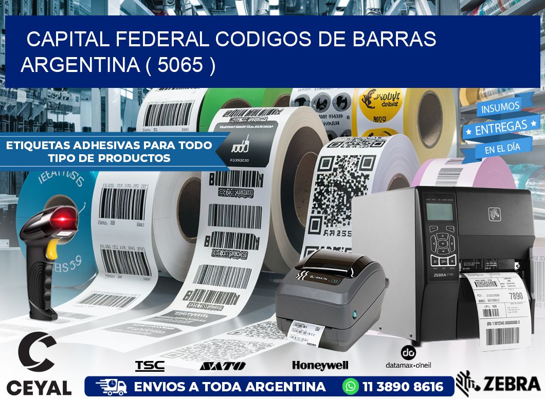 Capital federal codigos de barras argentina ( 5065 )