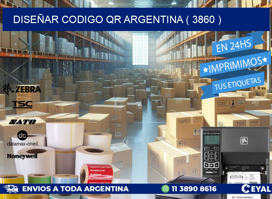DISEÑAR CODIGO QR ARGENTINA ( 3860 )