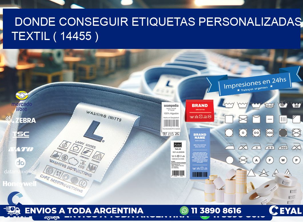 DONDE CONSEGUIR ETIQUETAS PERSONALIZADAS TEXTIL ( 14455 )