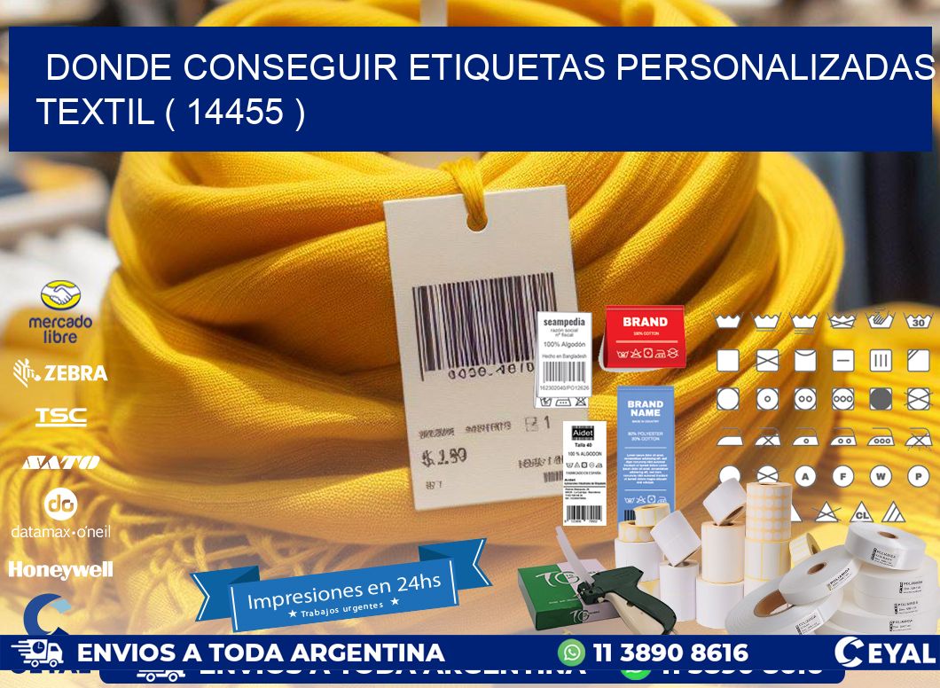 DONDE CONSEGUIR ETIQUETAS PERSONALIZADAS TEXTIL ( 14455 )