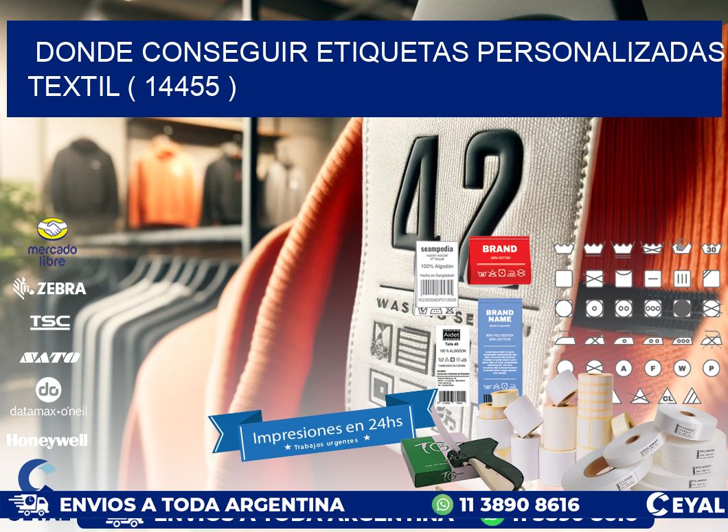DONDE CONSEGUIR ETIQUETAS PERSONALIZADAS TEXTIL ( 14455 )