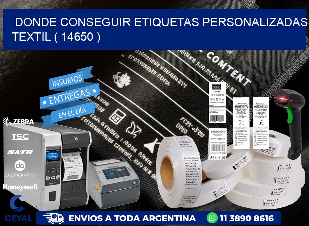 DONDE CONSEGUIR ETIQUETAS PERSONALIZADAS TEXTIL ( 14650 )