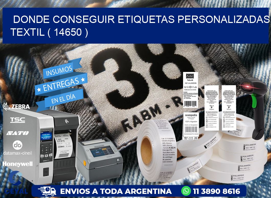 DONDE CONSEGUIR ETIQUETAS PERSONALIZADAS TEXTIL ( 14650 )