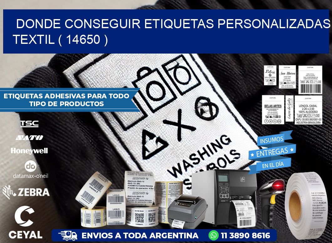 DONDE CONSEGUIR ETIQUETAS PERSONALIZADAS TEXTIL ( 14650 )
