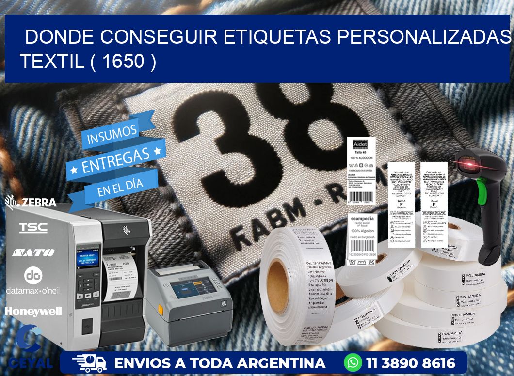 DONDE CONSEGUIR ETIQUETAS PERSONALIZADAS TEXTIL ( 1650 )