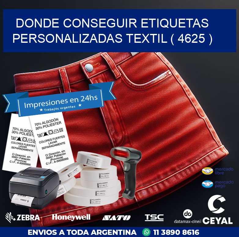 DONDE CONSEGUIR ETIQUETAS PERSONALIZADAS TEXTIL ( 4625 )