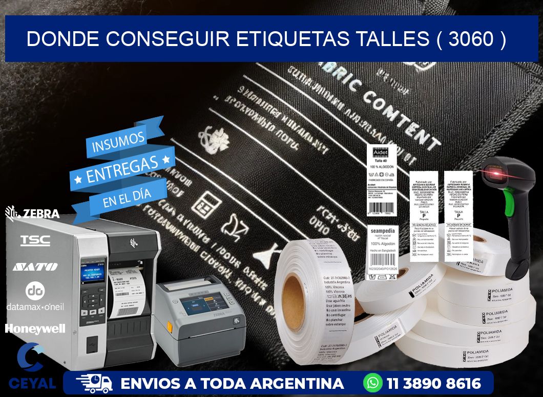 DONDE CONSEGUIR ETIQUETAS TALLES ( 3060 )
