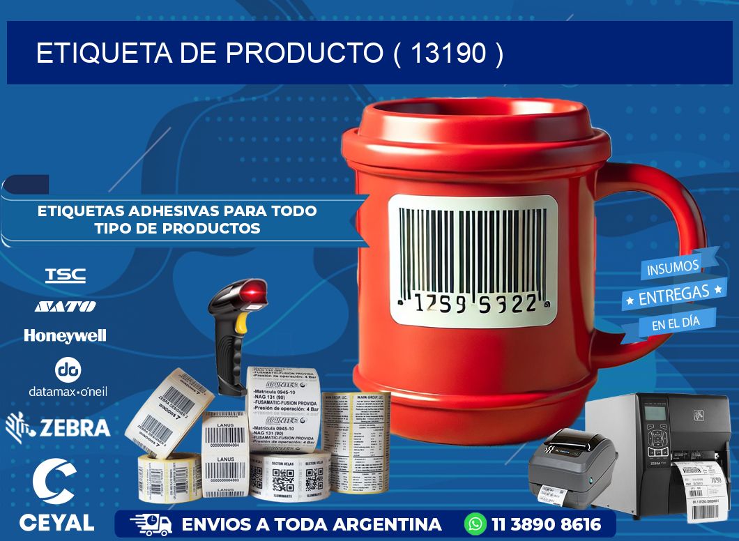 ETIQUETA DE PRODUCTO ( 13190 )