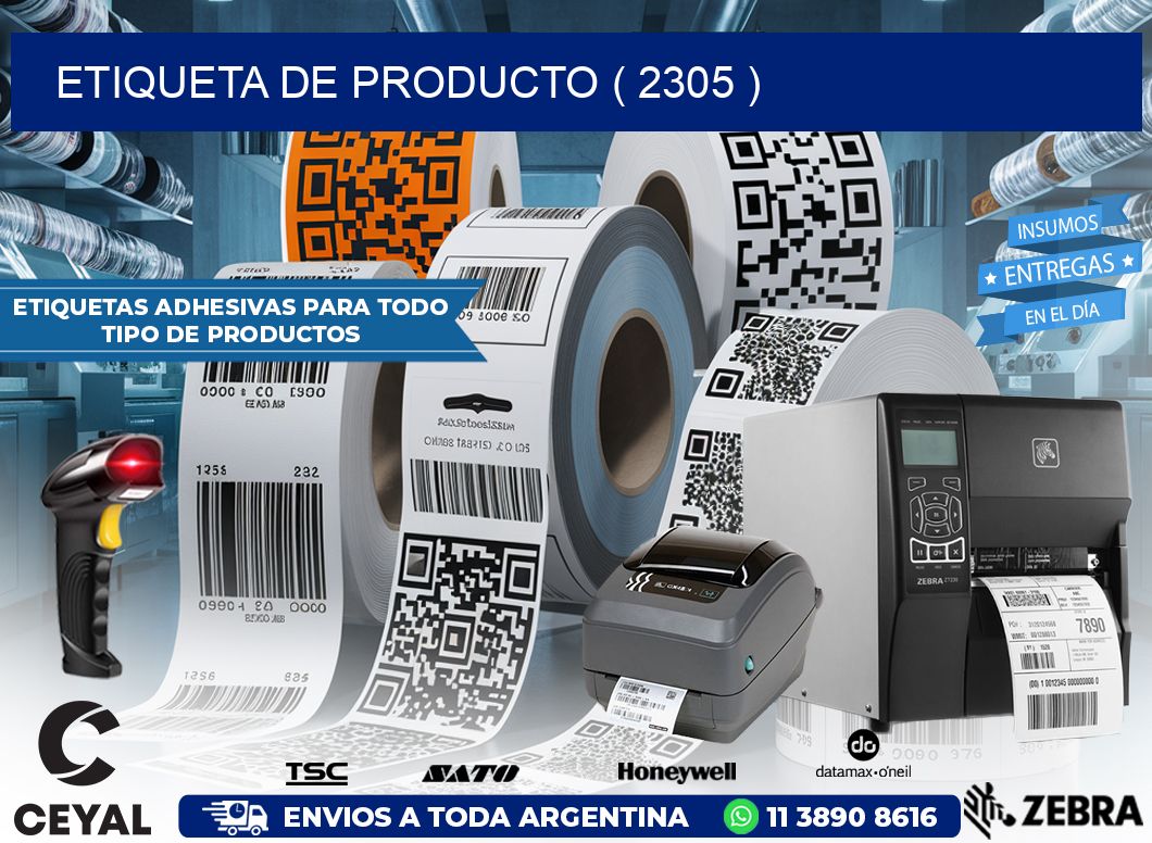 ETIQUETA DE PRODUCTO ( 2305 )