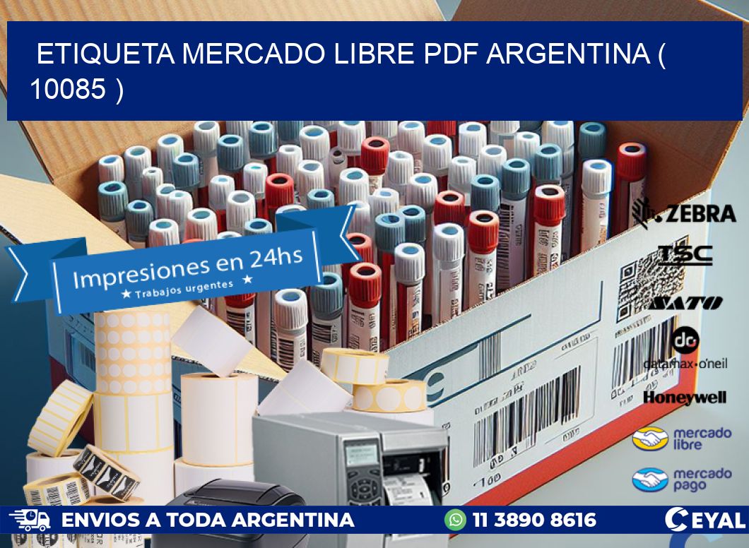 ETIQUETA MERCADO LIBRE PDF ARGENTINA ( 10085 )